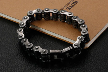 MEN CHAIN-BRACELET BLACK