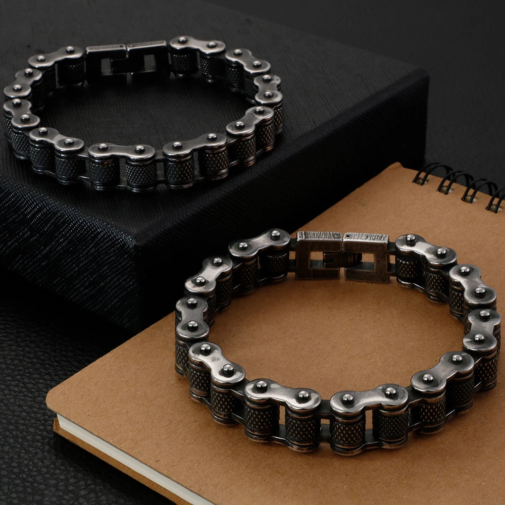 MEN CHAIN-BRACELET BLACK