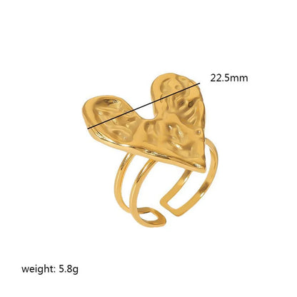 HEART GOLDEN RING FOR WOMEN