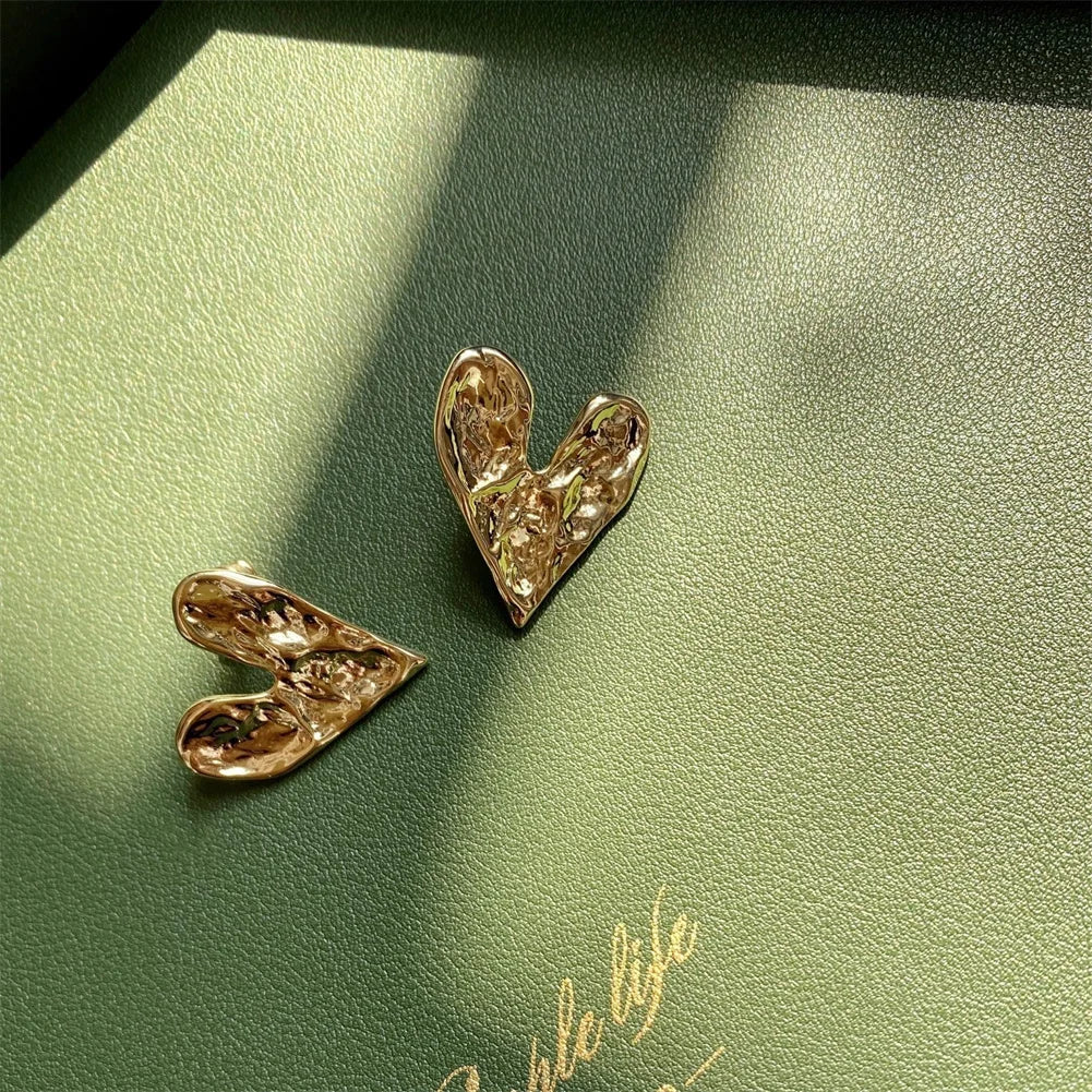 EARRING STUD HEART FOR WOMEN