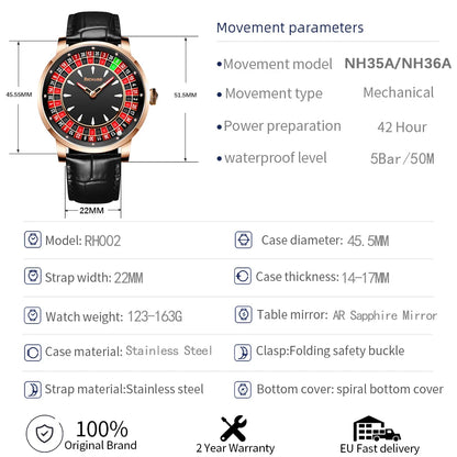 GAMBLING WATCH FOR MEN