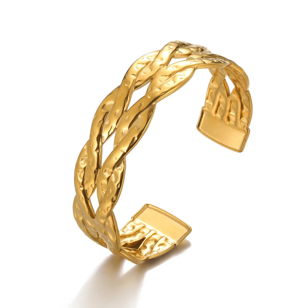 FLOWER CUFF BRACELET BANGLE FOR WOMEN