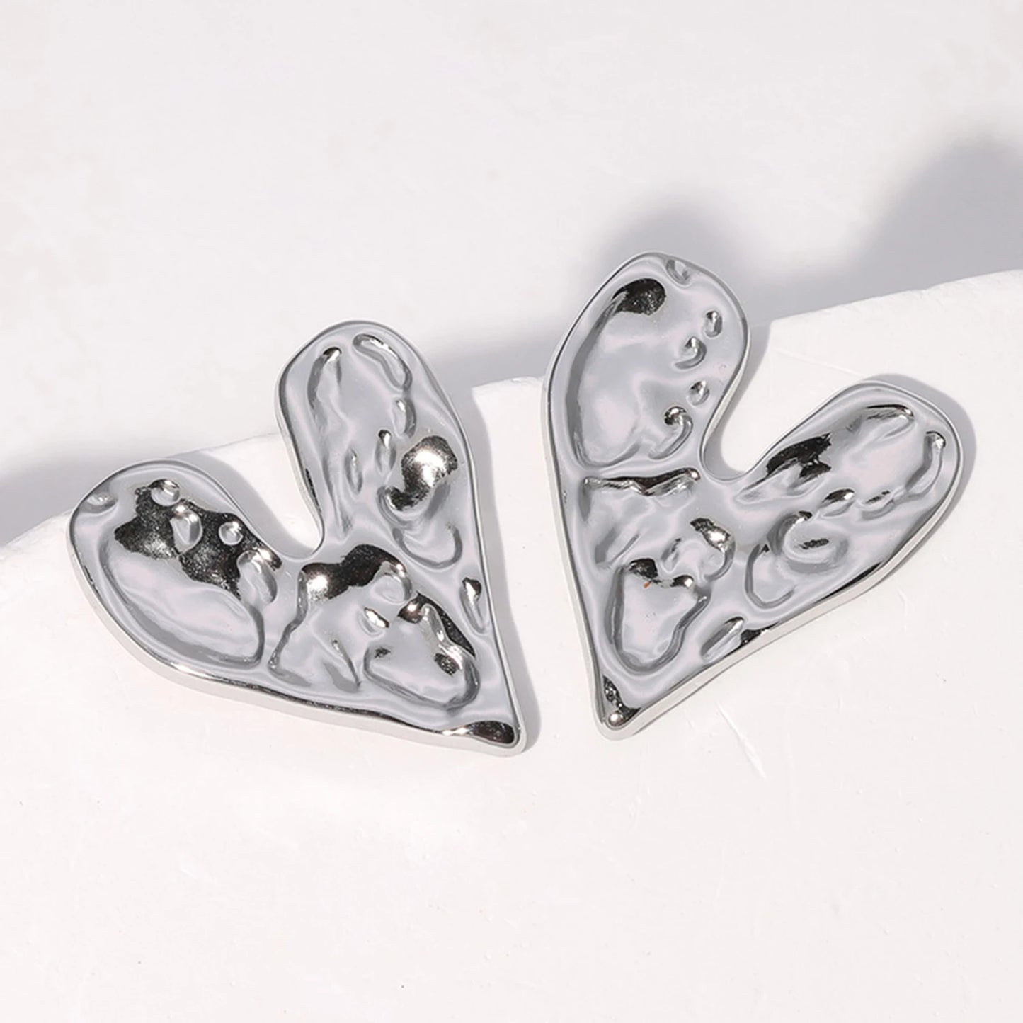 EARRING STUD HEART FOR WOMEN