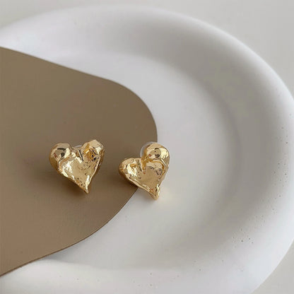 EARRING STUD HEART FOR WOMEN