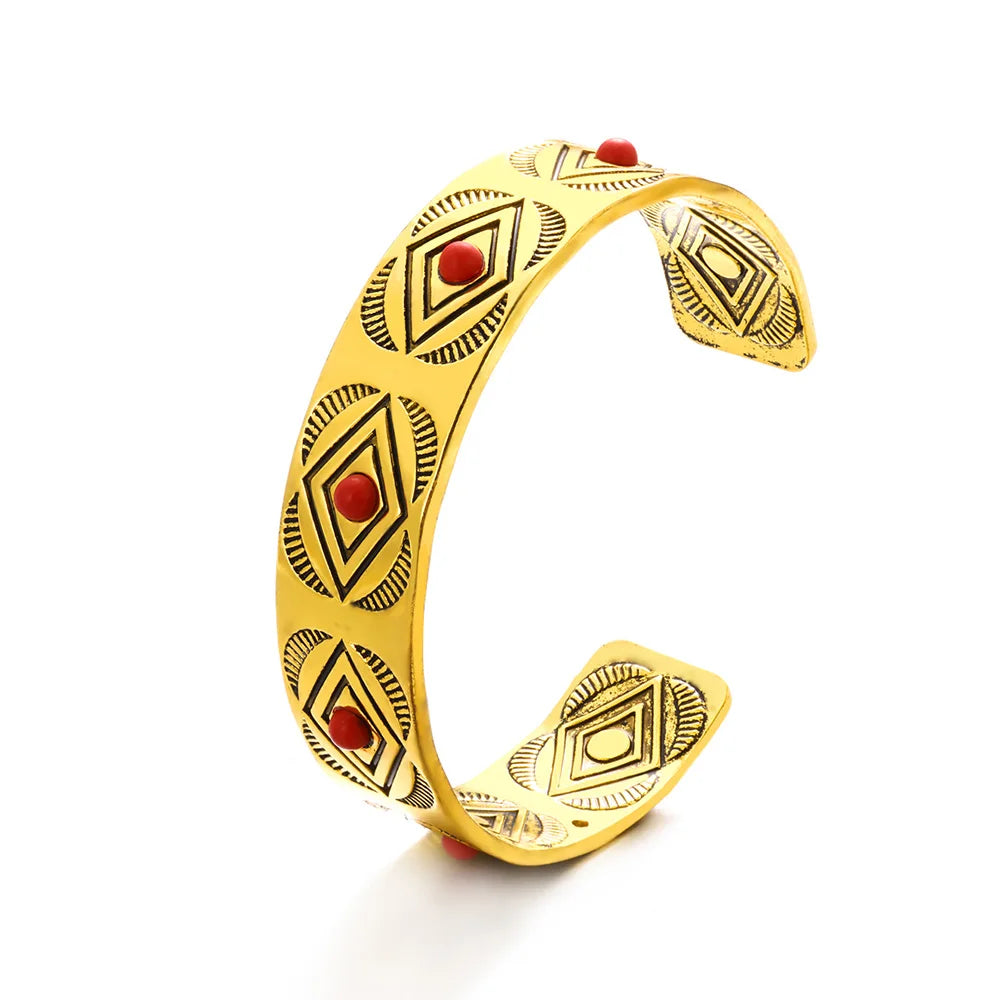 FLOWER CUFF BRACELET BANGLE FOR WOMEN