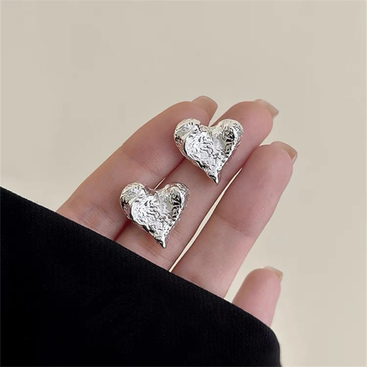 EARRING STUD HEART FOR WOMEN